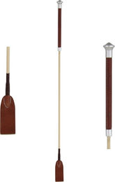 Produktbild von Waldhausen Springgerte Noblesse aus Leder, 65 cm, Schwarz/Roségold