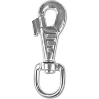 Produktbild von Waldhausen Standardkarabiner für Pferde mit rundem Ring aus Metall in Silber