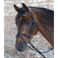Produktbild von Waldhausen Star Diamond Trensenzaum aus Leder für Warmblut in Fuchsia/Rosa