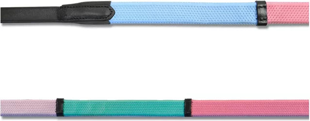 Waldhausen Star Gummizügel Rainbow für Warmblut in Schwarz und Bunt – Bild 1 von 2
