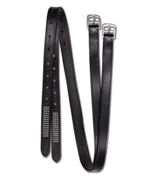 Waldhausen Star Silverstar Steigbügelriemen aus Leder Schwarz 130 cm – Bild 1 von 6