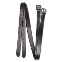 Produktbild von Waldhausen Star Steigbügelriemen aus Leder Schwarz 130 cm