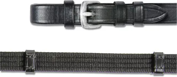 Waldhausen Star Thiedemannzügel für Ponys aus Leder in Schwarz – Bild 1 von 3