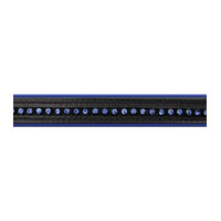 Produktbild von Waldhausen Star Trensenzaum Diamond Englische Kombination für Minishettys in Blau aus Kunstleder