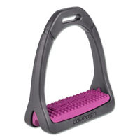 Produktbild von Waldhausen Steigbügel Premium Light aus Kunststoff in Schwarz oder Rosa 12cm