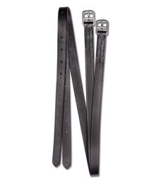 Waldhausen Steigbügelriemen X-Line aus Leder 130 cm Schwarz - 2 x 130 cm – Bild 1 von 4