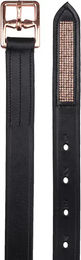 Waldhausen Steigbügelriemen X-Line Rosé aus Leder Schwarz 130 cm – Bild 1 von 3