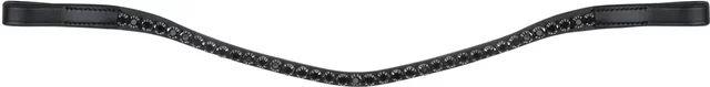 Waldhausen Stirnband X-Line Glam aus Kunstleder für Warmblut in Schwarz – Bild 1 von 2