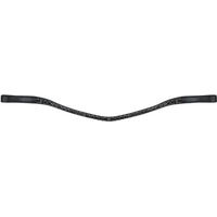 Produktbild von Waldhausen Stirnband X-Line Glam aus Kunstleder für Warmblut in Schwarz