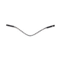 Produktbild von Waldhausen Stirnband X-Line Glam für Vollblut in Schwarz und Perlmutt-Grau