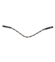 Produktbild von Waldhausen Stirnband X-Line Glam für Warmblut in Schwarz, Braun, Gold, Beige oder Silber