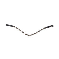 Produktbild von Waldhausen Stirnband X-Line Glam für Warmblut in Schwarz, Braun, Gold, Beige oder Silber