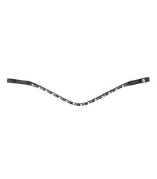 Waldhausen Stirnband X-Line Glam für Warmblut in Schwarz Weiß Grau – Bild 1 von 2