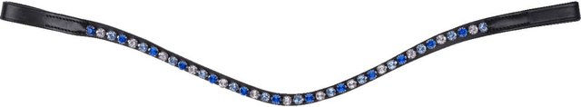 Waldhausen Stirnband X-Line Glam in Nachtblau und Saphirblau mit Silber und Strasssteinen – Bild 1 von 1
