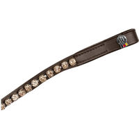 Produktbild von Waldhausen Stirnband XLine Glam für Warmblut in Braun und Pfirsich aus Kunstleder
