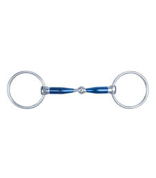Produktbild von Waldhausen Sweet Iron Wassertrense anatomisch einfach gebrochen 11,5 cm Silber/Blau