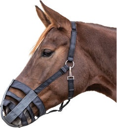 Waldhausen Textil-Maulkorb für Ponys in Schwarz – Bild 1 von 3