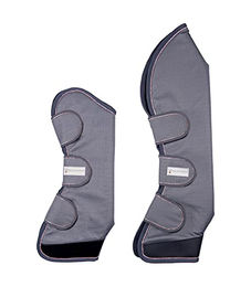 Waldhausen Transportgamaschen Comfort Line für Warmblut Grau/Roségold 4er-Set aus Fleece – Bild 1 von 3
