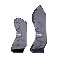 Produktbild von Waldhausen Transportgamaschen Comfort Line für Warmblut Grau/Roségold 4er-Set aus Fleece