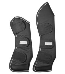 Waldhausen Transportgamaschen Comfort Line für Warmblut Schwarz Weiß mit Fleece – Bild 1 von 8