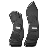 Produktbild von Waldhausen Transportgamaschen Comfort Line für Warmblut Schwarz Weiß mit Fleece