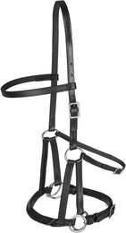 Waldhausen Trensenzaum Lindel LTJ Gebisslos Schwarz für Ponys aus Leder – Bild 1 von 1