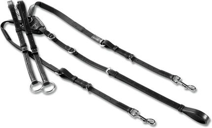 Waldhausen Vorderzeug X-Line mit Elastic für Warmblut in Schwarz – Bild 1 von 4