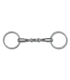 Waldhausen Wassertrense anatomisch doppelt gebrochen aus Edelstahl in Silber – Bild 1 von 4