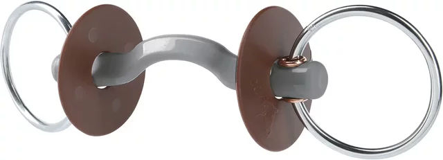 Waldhausen Wassertrense Beris Konnex mit Zungenbogen und Ring in Silber und Grau – Bild 1 von 2