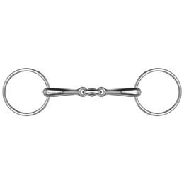 Waldhausen Wassertrense doppelt gebrochen aus Edelstahl 14,5 cm mit 18 mm Gebiss – Bild 1 von 3