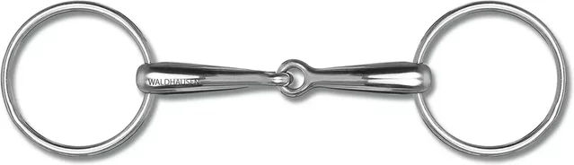 Produktbild von Waldhausen Wassertrense Economic aus Edelstahl mit 2 Ringen für Pferde S 16mm