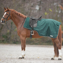 Waldhausen WB Nachtblau Ausreitdecke Comfort Regendecke mit Sattelausschnitt für Warmblut Pferde - 1 Stk. – Bild 1 von 2