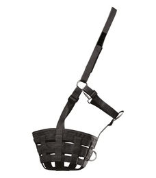 Waldhausen Weide-Maulkorb für Pferde Schwarz XWB – Bild 1 von 7