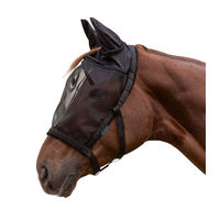 Produktbild von Waldhausen Weidehalfter mit Fliegenmaske für Ponys in Schwarz aus Polyester
