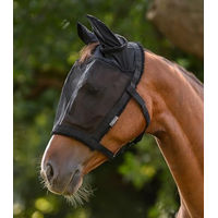 Produktbild von Waldhausen Weidehalfter mit Fliegenmaske für Warmblut in Schwarz aus Polyester
