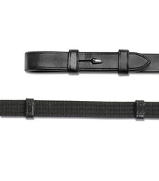 Waldhausen Wembley Gurtzügel mit Haken aus Leder Schwarz für Warmblut – Bild 1 von 6