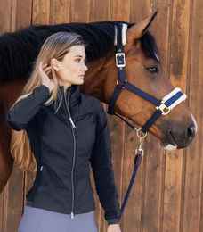 Waldhausen Windbreaker Jacke Porto wasserabweisend Blau Schwarz XXS – Bild 1 von 5