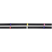 Produktbild von Waldhausen X-Line Anti-Slip-Zügel für Ponys in Schwarz mit bunten Stegen aus Gummi