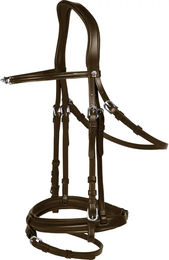 Waldhausen X-Line Charmbit Trensenzaum für Pferde in Braun mit Edelstahl – Bild 1 von 3