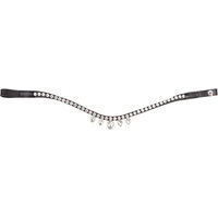 Produktbild von Waldhausen X-Line Diadem Stirnband aus Leder für Vollblut in Schwarz oder Weiß