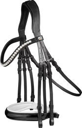 Waldhausen X-Line Evermore Kandarenzaum für Warmblut in Schwarz/Weiß – Bild 1 von 3