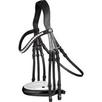 Produktbild von Waldhausen X-Line Evermore Kandarenzaum schwedisch Kombination Schwarz/Weiß für Warmblut