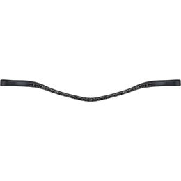 Produktbild von Waldhausen X-Line Glam Stirnband für Vollblut in Schwarz aus Kunstleder