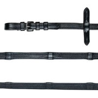 Produktbild von Waldhausen X-Line Gummi-Lederzügel Schwarz für Pferde