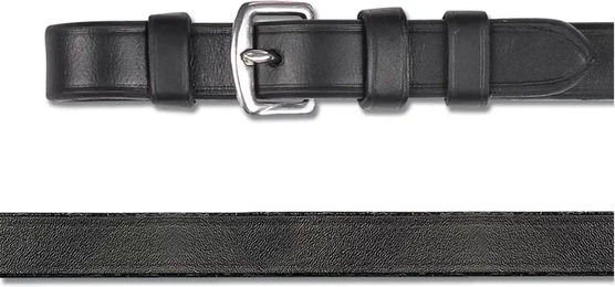 Waldhausen X-Line Kandaren-Lederzügel Schwarz 12 mm – Bild 1 von 4