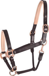 Waldhausen X-Line Lederhalfter für Pferde in Rosé für Warmblut – Bild 1 von 5