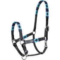 Produktbild von Waldhausen X-Line Lederhalfter Polo für Vollblut in Schwarz/Blau