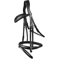 Produktbild von Waldhausen X-Line London Trensenzaum mit Nasenriemen in Schwarz und Edelstahl Grösse XWB