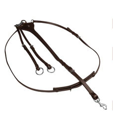 Produktbild von Waldhausen X-Line Martingal Professional Hilfszügel aus Leder für Warmblut in Braun