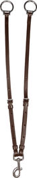 Waldhausen X-Line Martingalgabel mit Snap-Ringen aus Leder für Warmblut in Schwarz-Braun – Bild 1 von 4